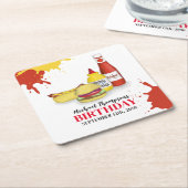 Niedliche GRILLEN Geburtstagspartei Custom Rechteckiger Pappuntersetzer (angewinkelt)