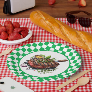 Niedliche GRILLEN Steak Party Pappteller