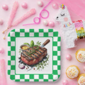 Niedliche GRILLEN Steak Party Pappteller (Party)