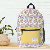 Niedliche Groovy Popsicle Retro Summer Monogram Bedruckter Rucksack