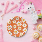 Niedliche Groovy Retro Daisy Paper Teller (Party)