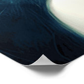 Niedliche Großaugen Mädchen Kleinkinder Moderne Ku Poster (Ecke)