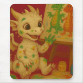 niedliche Großaugenröhrenmalerei Mousepad (Vorne)