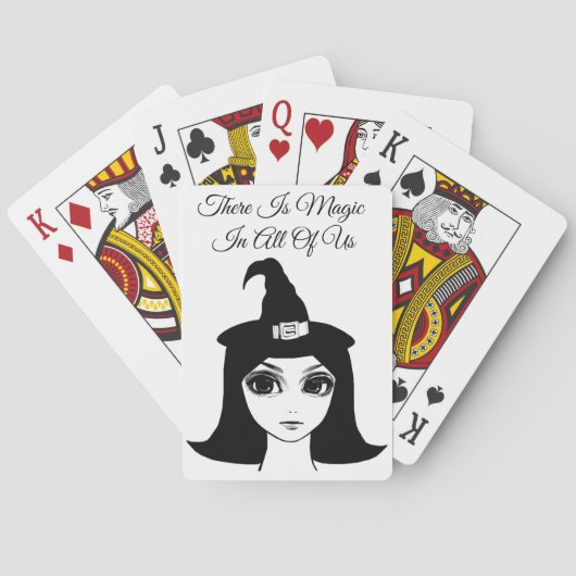 niedliche Großaugenwitscher Girl Fantasy Märchenku Spielkarten (Rückseite)