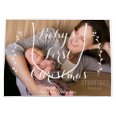 Niedliche große Baby's First Christmas Geschenktas Geschenktüte (Vorderseite)