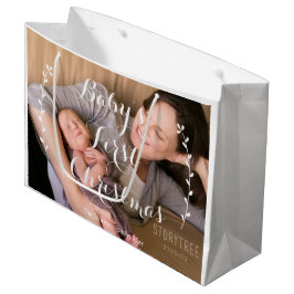 Niedliche große Baby's First Christmas Geschenktas Große Geschenktüte