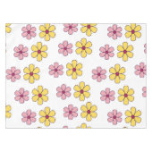 Niedliche große Blume Tischdecke (Vorderseite (Horizontal))