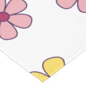 Niedliche große Blume Tischdecke (Schrägansicht)