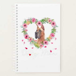 Niedliche große Dane Mama Blume Hund Lover gibt T  Planer