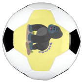 Niedliche, große Gorilla-Cartoon-Abbildung Fußball (Gedreht)