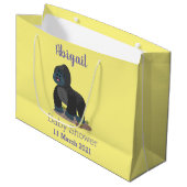 Niedliche, große Gorilla-Cartoon-Abbildung Geschenktüte (Vorderseite Schrägansicht)