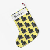 Niedliche, große Gorilla-Cartoon-Abbildung Kleiner Weihnachtsstrumpf (Rückseite (Hängend))