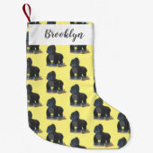 Niedliche, große Gorilla-Cartoon-Abbildung Kleiner Weihnachtsstrumpf (Vorderseite)