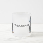 Niedliche, große Gorilla-Cartoon-Abbildung Mattglastasse (Mittel)