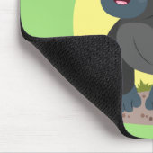 Niedliche, große Gorilla-Cartoon-Abbildung Mousepad (Ecke)