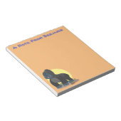 Niedliche, große Gorilla-Cartoon-Abbildung Notizblock (angewinkelt)