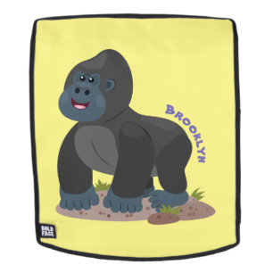 Niedliche, große Gorilla-Cartoon-Abbildung Rucksack