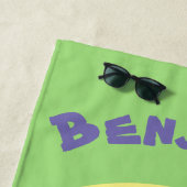 Niedliche, große Gorilla-Cartoon-Abbildung Strandtuch (Beispiel)