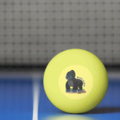 Niedliche, große Gorilla-Cartoon-Abbildung Tischtennisball (Netto)