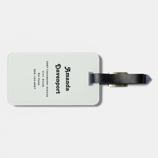 Niedliche große Mit Augen Schüssel mit einem Kaffe Gepäckanhänger (Rückseite horizontal)