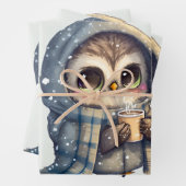 Niedliche große Mit Augen Schüssel mit einem Kaffe Geschenkpapier Set (Beispiel)