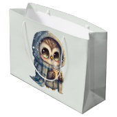 Niedliche große Mit Augen Schüssel mit einem Kaffe Geschenktüte (Rückseite Schrägansicht)