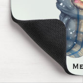 Niedliche große Mit Augen Schüssel mit einem Kaffe Mousepad (Ecke)