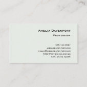 Niedliche große Mit Augen Schüssel mit einem Kaffe Visitenkarte (Rückseite)