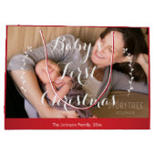Niedliche große Red Baby's Erste Weihnachtsgeschen Geschenktüte (Rückseite)