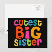 Niedliche große Schwester Postkarte (Vorne/Hinten)
