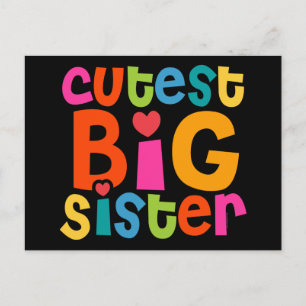 Niedliche große Schwester Postkarte