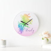 Niedliche 🦄 große wanduhr (Zuhause)