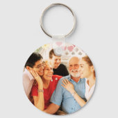 Niedliche Großeltern Großkinder Familiengeschenk F Schlüsselanhänger (Rückseite)