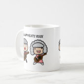 Niedliche Großeltern Rock Grandeltern Tag Persönli Kaffeetasse (Vorderseite Links)