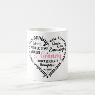 Niedliche Großmutter/Herzdefinition Kaffeetasse