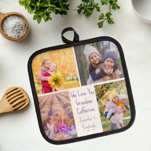 Niedliche Großtöchter Foto Custom Oma Gift Topflappen