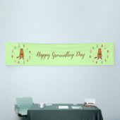 Niedliche Groundhog- und Tulip-Blume Banner (Messeveranstaltung)