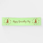 Niedliche Groundhog- und Tulip-Blume Banner (Horizontal)