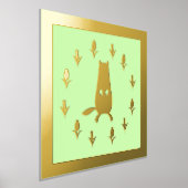 Niedliche Groundhog- und Tulip-Blume Foliendrucke (Ablage )