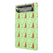 Niedliche Groundhog- und Tulip-Blume Gemustert Mini Klemmbrett (Gewinkelt2)