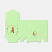 Niedliche Groundhog- und Tulip-Blume Geschenkschachtel (Ungefaltet)