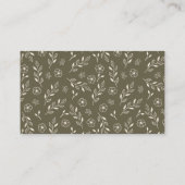 Niedliche Grünanlage Little Fox Diaper Begleitkarte (Rückseite)