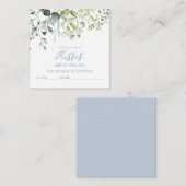 Niedliche Grünanlage schätzt wie viele Kisses Card Begleitkarte (Vorne/Hinten)