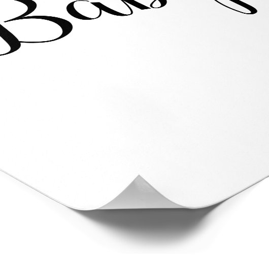 Niedliche Grünanlage Slogan Baby Dusche Empfang Poster (Ecke)