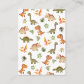 Niedliche Grünbücher für Dinosaurier auf Anfrage Begleitkarte (Rückseite)