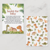 Niedliche Grünbücher für Dinosaurier auf Anfrage Begleitkarte (Vorne/Hinten)
