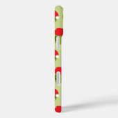 Niedliche grüne Alien in Weihnachtsmannmütze Muste Case-Mate iPhone Hülle (Rückseite / Rechts)