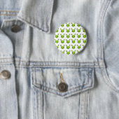 Niedliche grüne Außerirdische Button (Beispiel)