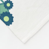 Niedliche grüne Backhofen Funny Grabgrab Boys Fleecedecke (Ecke)