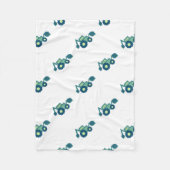 Niedliche grüne Backhofen Funny Grabgrab Boys Fleecedecke (Vorderseite)